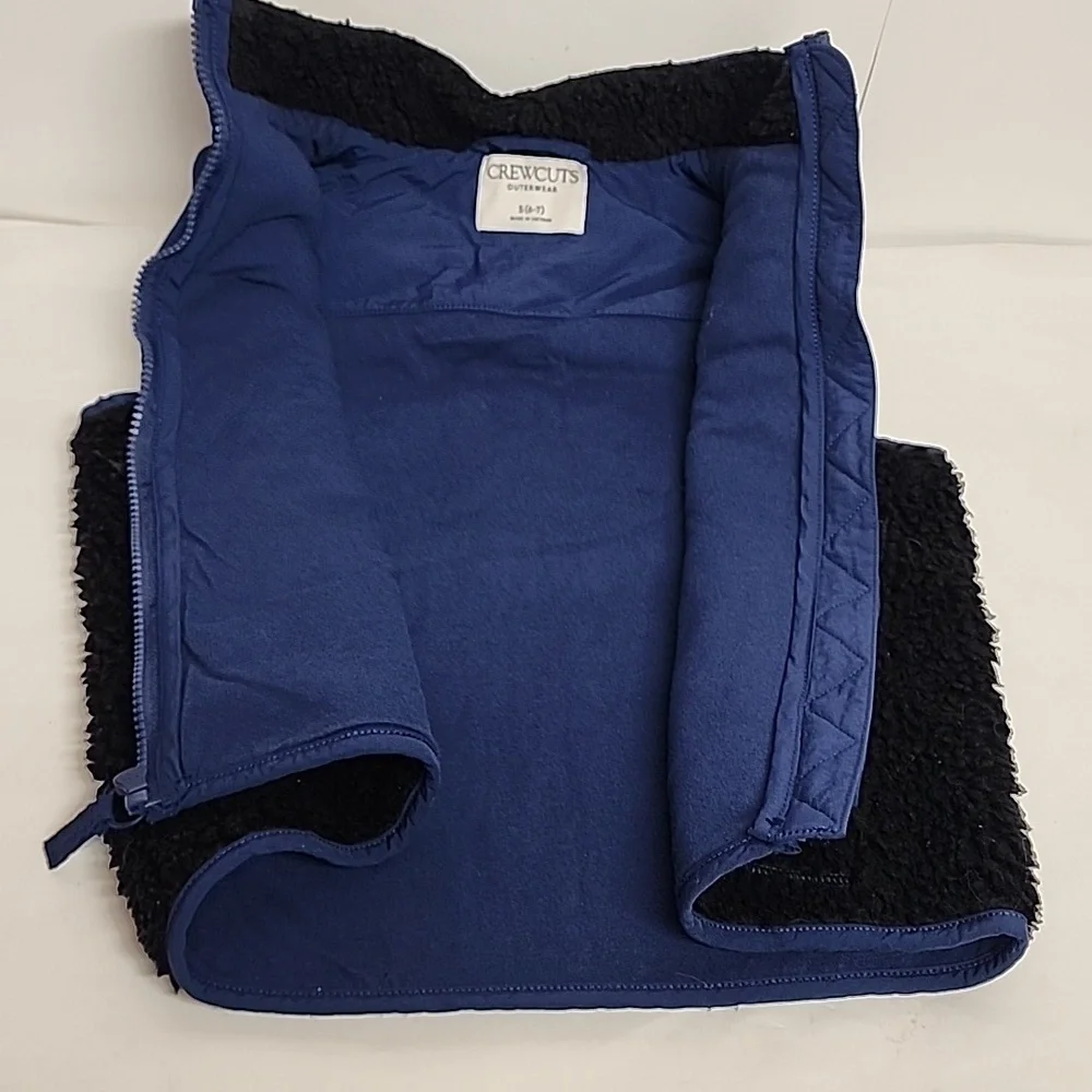 J. Crew Blue & Black Kids Size 7 Warm Comfortabke Winter Vest